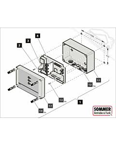 1.Sommer Gehäuse Steuerung RDC, komplett (TORANTRIEBE)