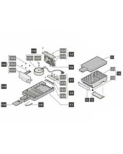 1. Steuerungsgehäuse tiga SLX, komplett, tiga 800 SLX (TORANTRIEBE)