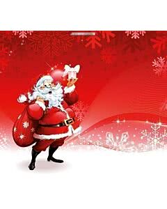 Garagentorplane Red Santa