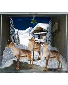 Garagentorplane Santas Reindeers