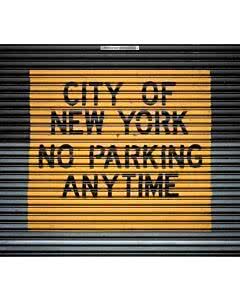 Garagentorplane No Parking