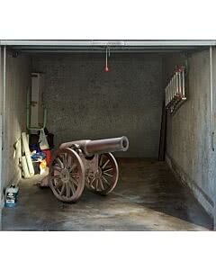 Garagentorplane Kanone
