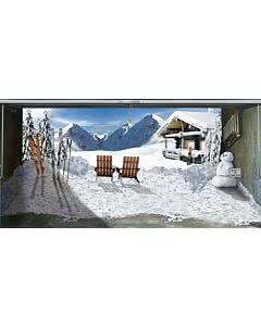 Garagentorplane Skihütte