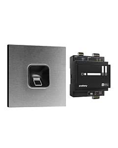 ekey sLine Fingerprintset in Schwarz für Gira 106 V2A, Aktionspreis