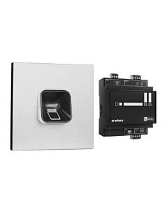 ekey sLine Fingerprintset in Schwarz für Gira 106 Aluminium, Aktionspreis