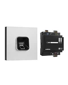 ekey sLine Fingerprintset in Schwarz für Siedle Vario Silber-Metallic, Aktionspreis