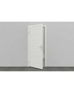 DoorHan Garagen Nebentür, M-Line, Woodgrain, RAL 9010 - Reinweiß