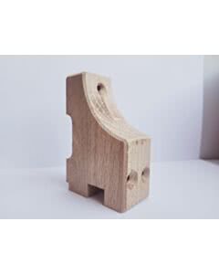 Anschraubklotz für T-Schiene, Holz