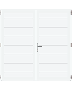 ConDoor LUXE-LINE Garagentor Drehflügeltore TWIN, Satin, Ligna