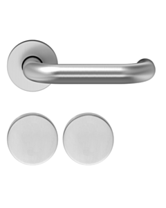 ECO Drückergarnitur D-110 Rundrosette mit OGL Click, 9 mm ER UG (Blindrosette)