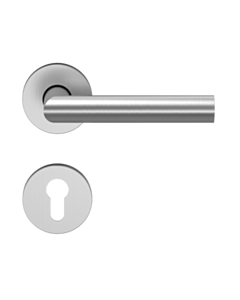 ECO Drückergarnitur D-310 Rundrosette mit OGL Click, 9 mm FS ER PZ für Panikschlösser