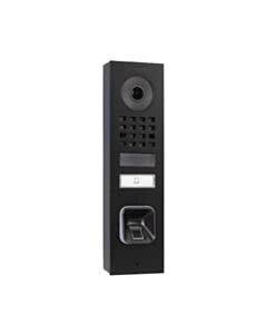 ekey D1101FV DoorBird IP-Türsprechanlage Aufputz Graphitschwarz mit ekey sLine Fingerprint