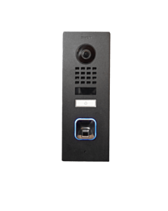 DoorBird D1101FV IP-Türsprechanlage Unterputz Graphitschwarz mit ekey sLine Fingerprint
