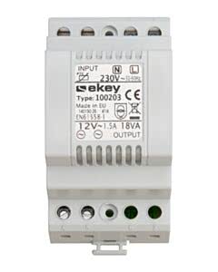 ekey Hutschienennetzteil NT REG 230VAC/12VAC/1.5A
