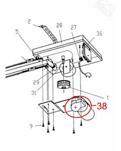38 - Motor FM für Normstahl Mono Garagentorantrieb