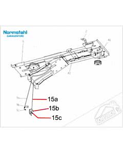 15a - Entriegelungsseil für Normstahl Tandem, Perfekt Garagentorantrieb