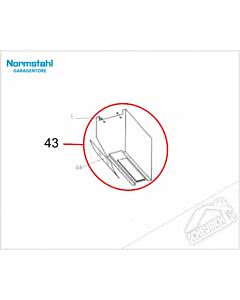 43 - Haube SST, anthrazitfarben für Normstahl Tandem Garagentorantrieb