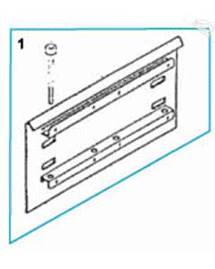 1 - Grundplatte mit Schrauben 