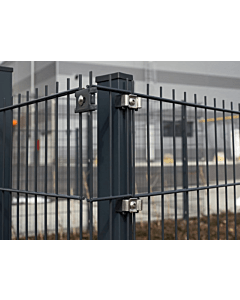 Scheurich Doppelstabmattenzaun in Anthrazit, Länge 2510 mm