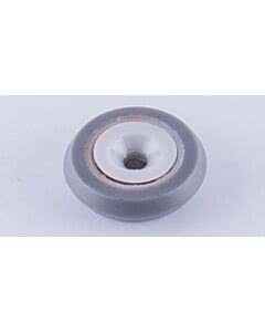 Führungsrollen Vulkolan für Aluminium-Rundum-Tore, grau mit Schraube, ca. 28 mm Durchmesser
