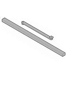 Hörmann Gleitschiene G EMR silber, Contur mit Hebel für Dorma TS 93 