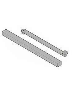 Hörmann Gleitschiene G N silber, Contur mit Hebel für Dorma TS 93 