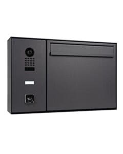 HELLO-Briefkasten inkl. DoorBird-Sprechanlage D1100E und ekey sLine Fingerprint, Aufputz