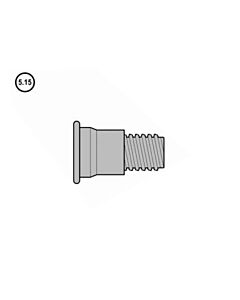 5.15 - Hörmann Gewindebolzen / Schraube M 8 für Hebelverschlusslager N80/F80/EcoStar