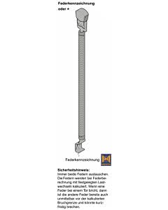 Hörmann Zugfeder, 1 Stück pro Seite notwendig, Typ 2, Nr. 756