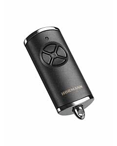Hörmann Handsender HSE 4 BS 868 MHz schwarz Struktur mit Kappen in Chromoptik