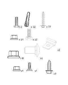 Schraubenpaket für Zarge/Wand