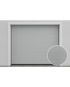 DoorHan Tore DIY, M-Line, Woodgrain, RAL 9006 - Weißaluminium