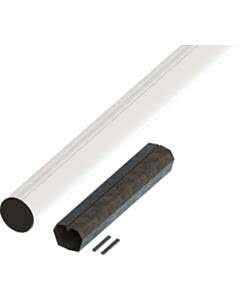 Marantec ASTL4J 2-teiliger Aluminium-Rundbaum, ø 60 mm, 2x 2 m