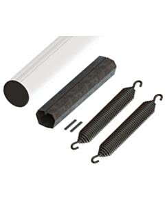 Marantec ASTL8 Aluminium-Rundbaum, ø 90 mm, 2x 4,2 m, Federpaket