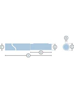 Marantec EWF 80/85-70/800 Einschweißwelle für Fangvorrichtung F 9