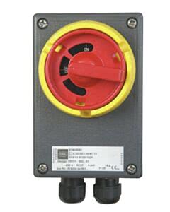 Marantec Ex Hauptschalter 4-polig 16 A, IP65, im Gehäuse, für Zone 1/ 2/21/22