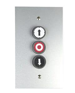 Marantec GDTE 3 3-fach Drucktaster AUF/STOPP/ZU Unterputz Metallgehäuse IP65