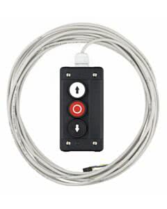 Marantec KDT 3 3-fach Drucktaster AUF/STOPP/ZU Aufputz Kunststoffgehäuse IP65 mit 5 m Kabel und Stecker für AS-Steuerungen