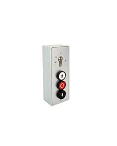 Marantec S-APZ 4-1R/2 Schlüsselschalter Aufputz 1-seitig tastend/rastend mit Drucktaster AUF/STOPP/ZU
