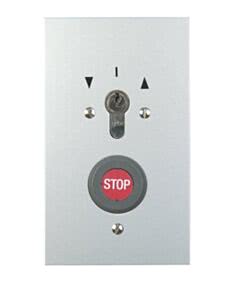 Marantec S-EPZ 2-2T/1 Schlüsselschalter Unterputz 2-seitig tastend/rastend mit Stopptaste