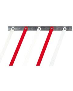 Marantec SKIRT2 Unterhang in Rot/Weiß, 1,7 m lang, bis max. 6 m Sperrbreite