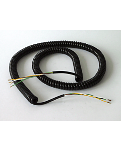 Meißner Spiralkabel 4 x 0,5 mm² schwarz, Wendellänge 1000 mm für Rolltor
