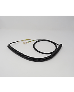 Meißner Spiralkabel 4 x 0,5 mm² schwarz, Wendellänge 450 mm für Rolltor und -gitter Tiefgarage