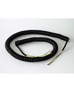 Meißner Spiralkabel 4 x 0,5 mm² schwarz