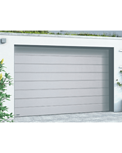 Teckentrup CarTeck Sektionaltor GSW 40-L, Mittelsicke, woodgrain