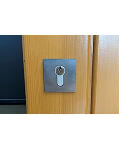 Rundum Meir Notentriegelung für Safetylock, mit Profilzylinder und Rosette