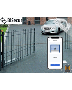 Hörmann RotaMatic 2 Serie 3 BiSecur Smart Drehtorantrieb für 2-flg. Drehtore, kompatibel mit HomeKit, Alexa, Google Assistant und SmartThings