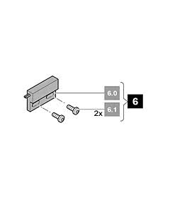6. Reedschalter, Flachgehäuse, Stecker rot, Type A (Schließer), inkl. 2 Schrauben, RUNner