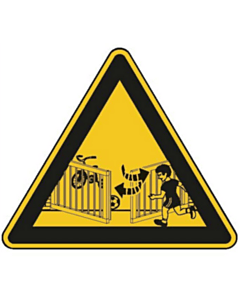 Sommer Warnaufkleber Drehtore