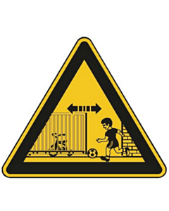 Sommer Warnaufkleber Schiebetore